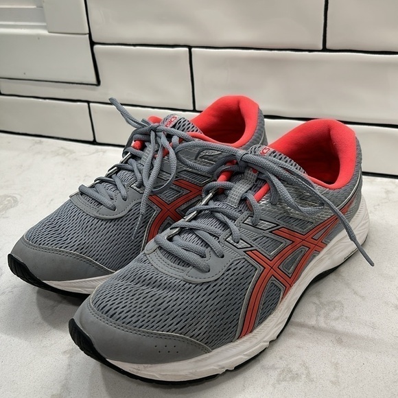 Women's ASICS GEL-Contend 6 Running Sneaker Sheet Rock/Diva Pink 8.5 - Picture 16 of 16